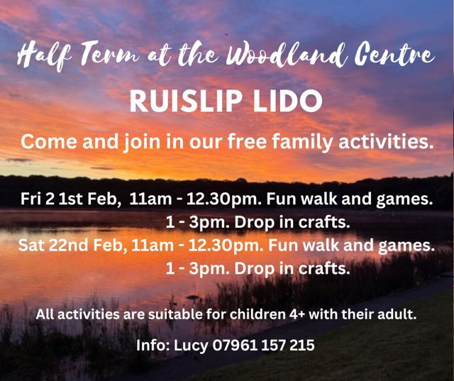 Free family activities in the Woodland Centre at Ruislip Lido